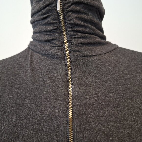 Banana Republic Stretch Dark Gray Knit Pullover with High Neckline - Picture 2 of 5